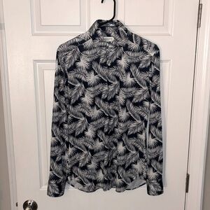 Guglielminotti Milano Men’s LS floral shirt Made in Italy Sz 15 (38)